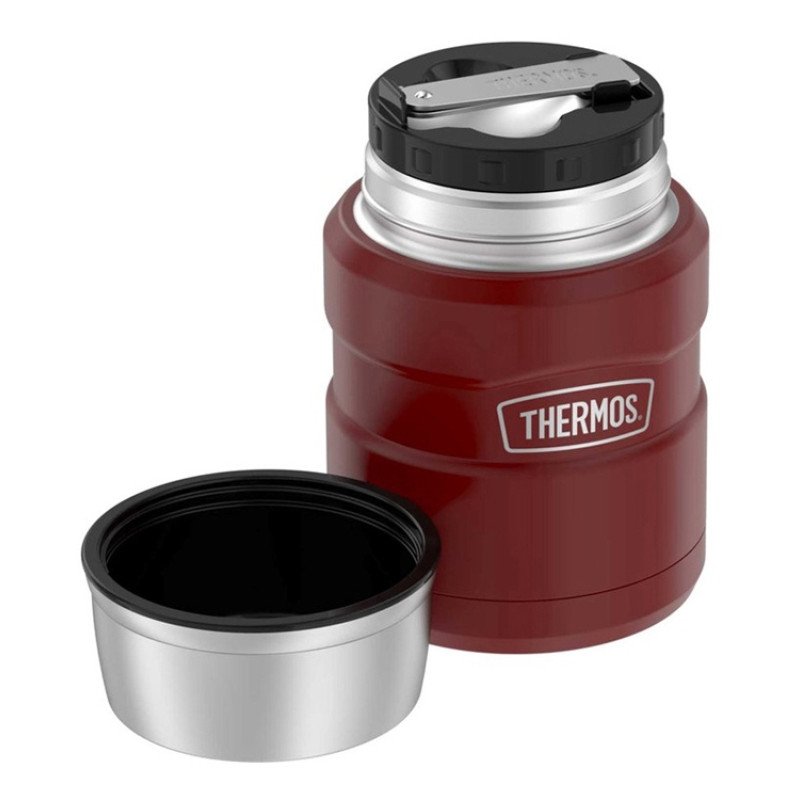 Термос из нерж. стали с ложкой тм THERMOS SK3000 MRR 0,47L