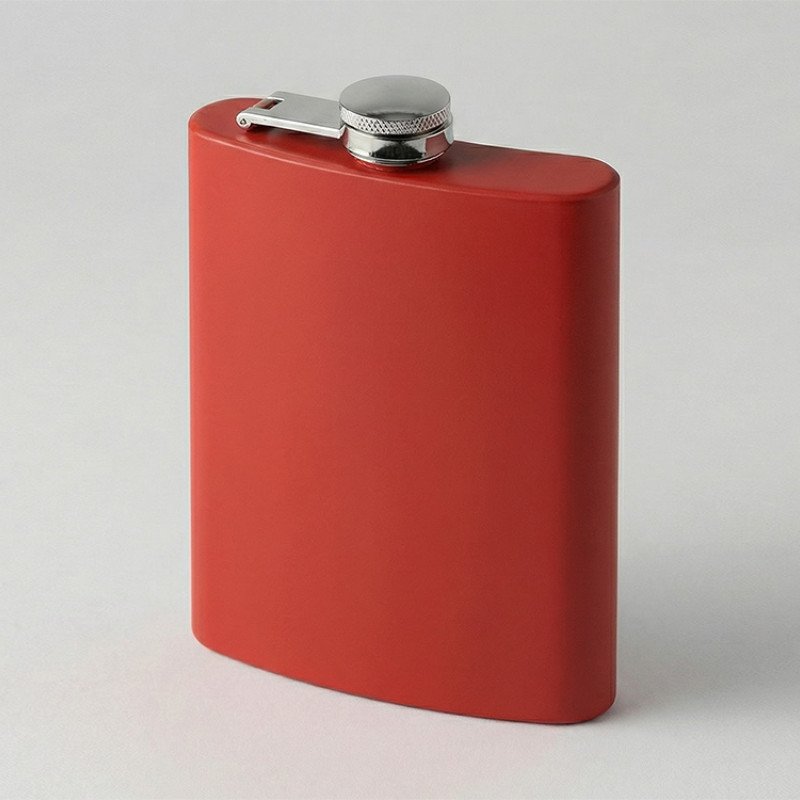Фляжка 240 мл Remarque soft touch, 304 сталь, красный