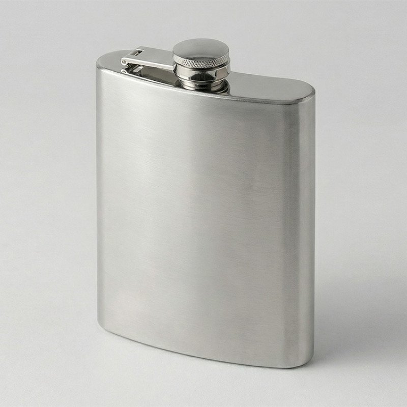 Фляжка 198 мл Hemingway, серебристый Фляжка 198 мл Hemingway, серебристый