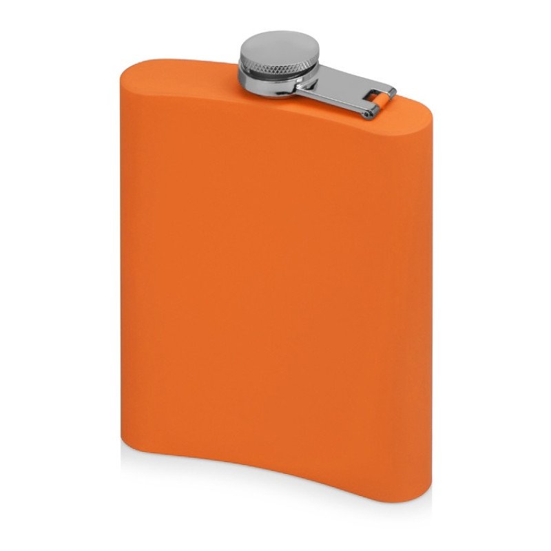 Фляжка 240 мл Remarque soft touch, 201 сталь, оранжевый