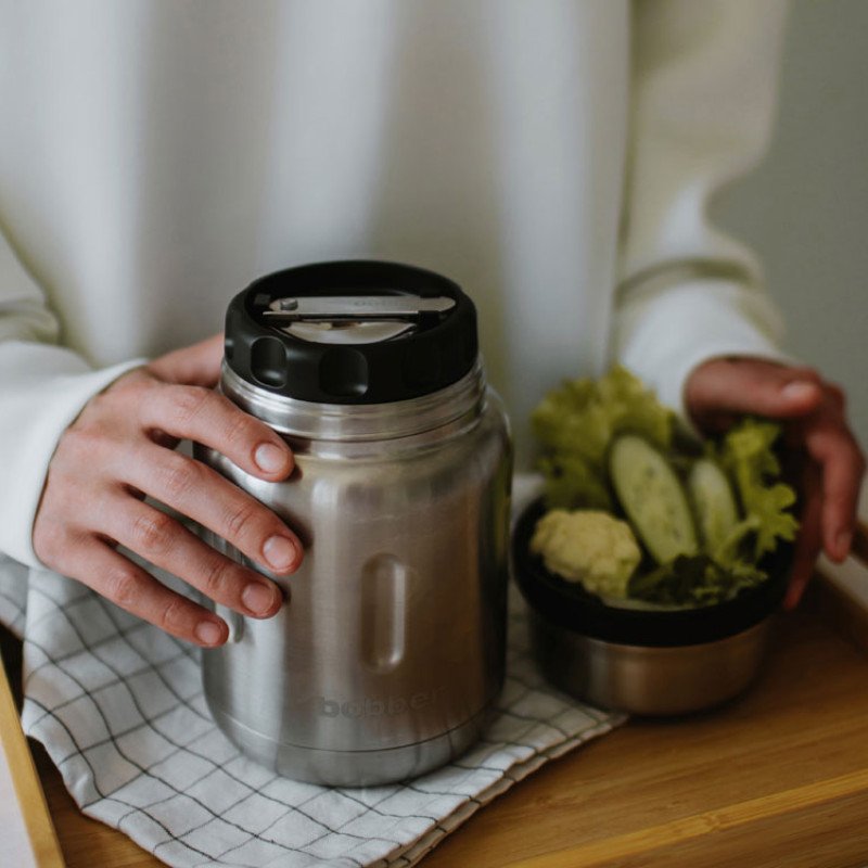 Термос для еды, вакуумный, бытовой, тм "bobber". Объем 0.7 литра. Артикул Jerrycan-700 Glossy