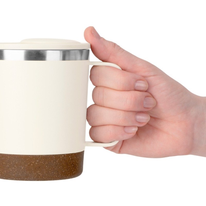 Стальная кружка с двойными стенками "Swipe", белый0,00