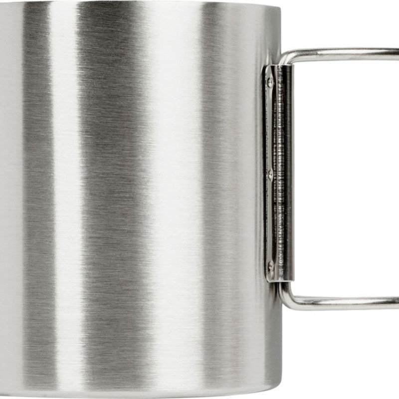 Стальная кружка с двойными стенками и складными ручками "Kamchatka"