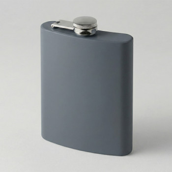 Фляжка 240 мл Remarque soft touch, 304 сталь, серый