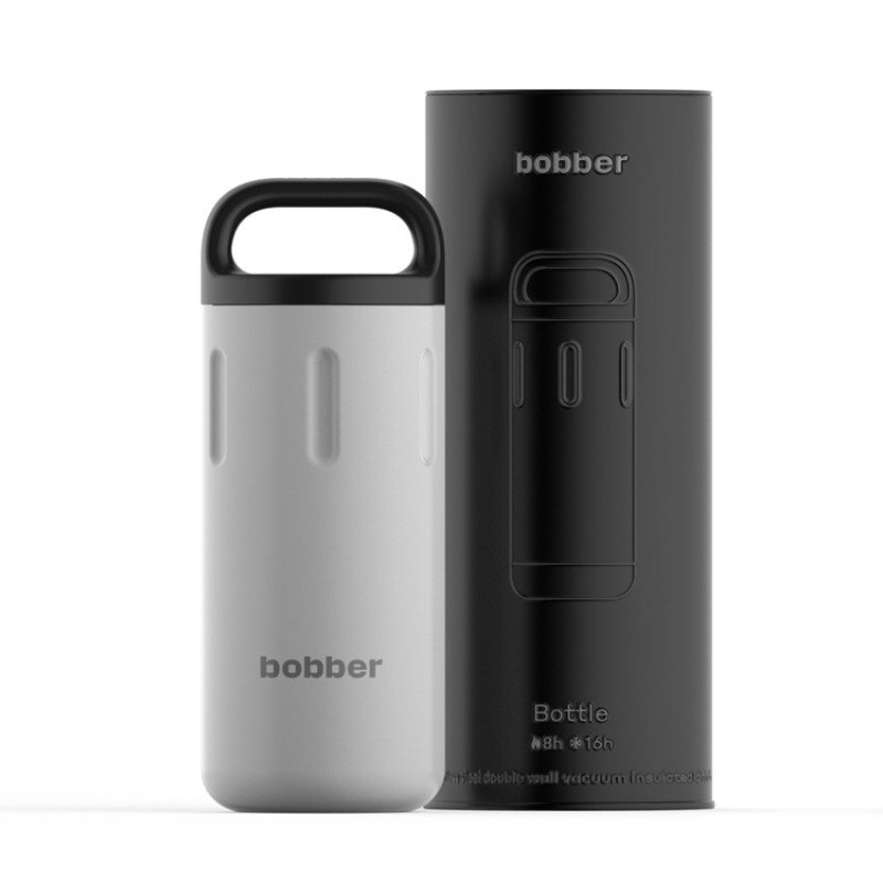 Вакуумный термос с керамическим покрытием бытовой, тм "bobber", 590 мл. Артикул Bottle-590 Sand Grey (серый) Вакуумный термос с керамическим покрытием бытовой, тм "bobber", 590 мл. Артикул Bottle-590 Sand Grey (серый)
