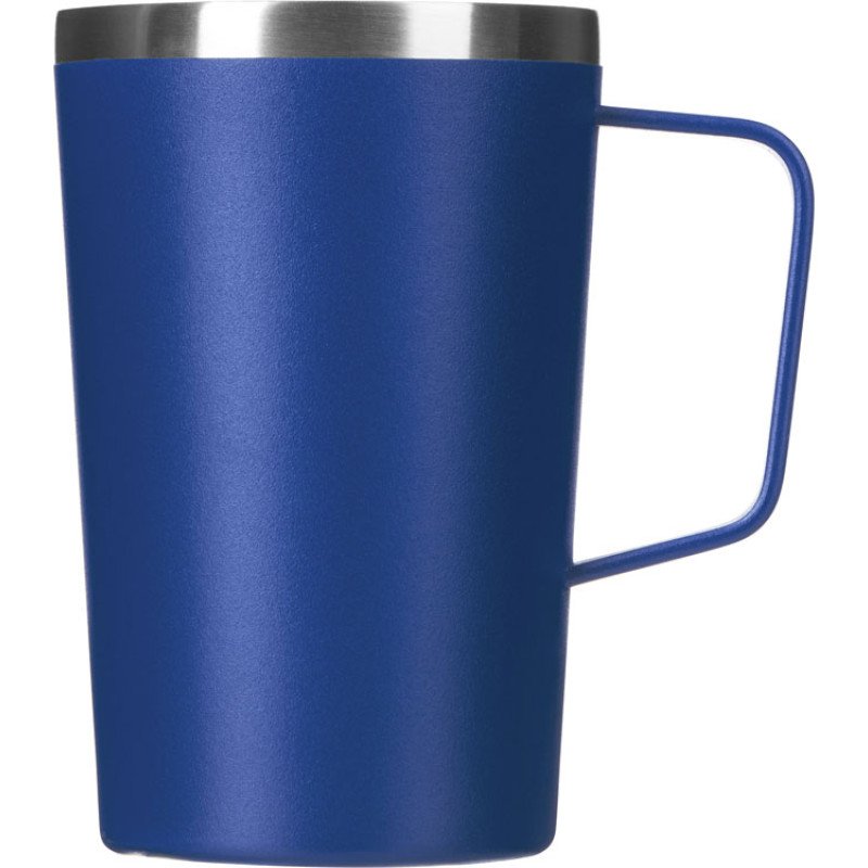 Стальная кружка с двойными стенками и порошковым покрытием "Tibet", нейви
