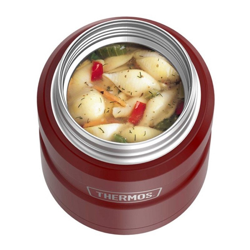 Термос из нерж. стали с ложкой тм THERMOS SK3000 MRR 0,47L