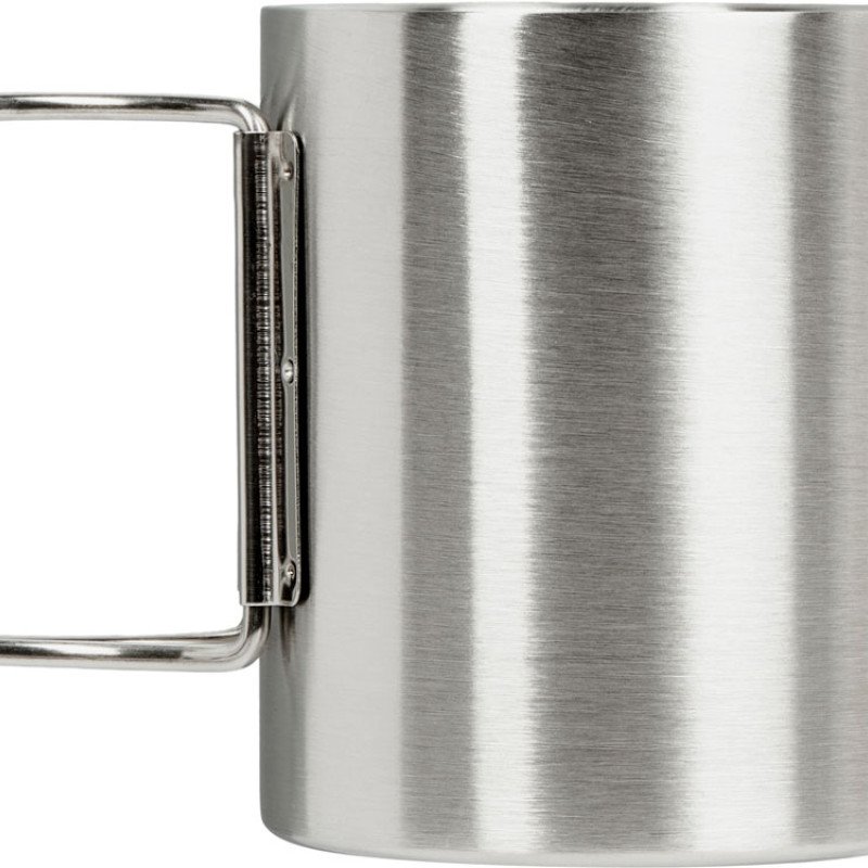 Стальная кружка с двойными стенками и складными ручками "Kamchatka"