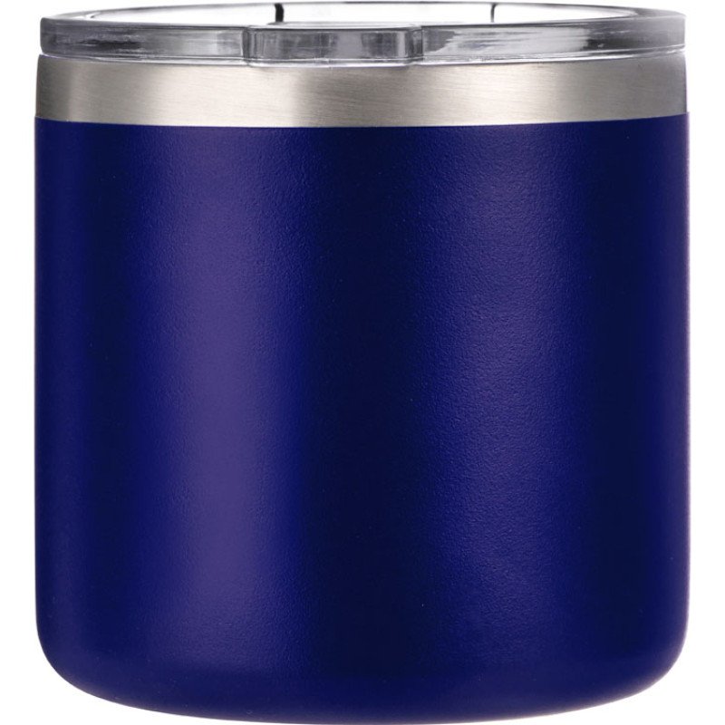 Кружка стальная Alaska с крышкой слайдером, powder coating, синий