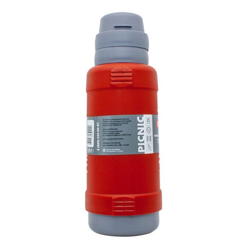 Термос со стеклянной колбой тм THERMOS PICNIC 40 Series Red 1,8L