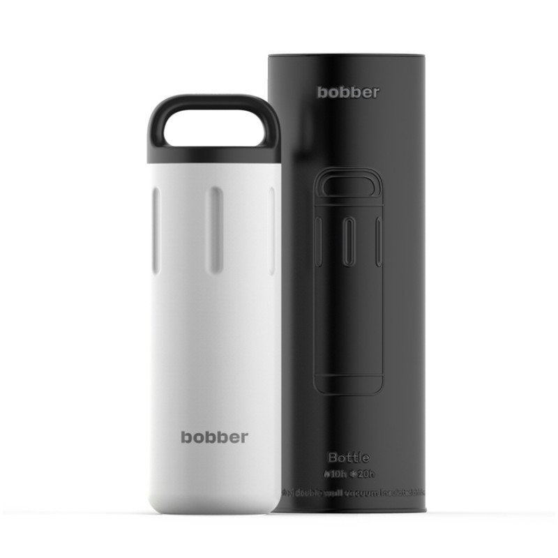 Вакуумный термос с керамическим покрытием бытовой, тм "bobber", 770 мл. Артикул Bottle-770 Iced Water (белый)