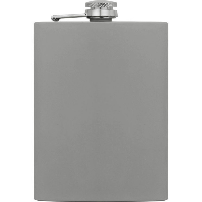 Фляжка 240 мл Remarque soft touch, 304 сталь, светло-серый