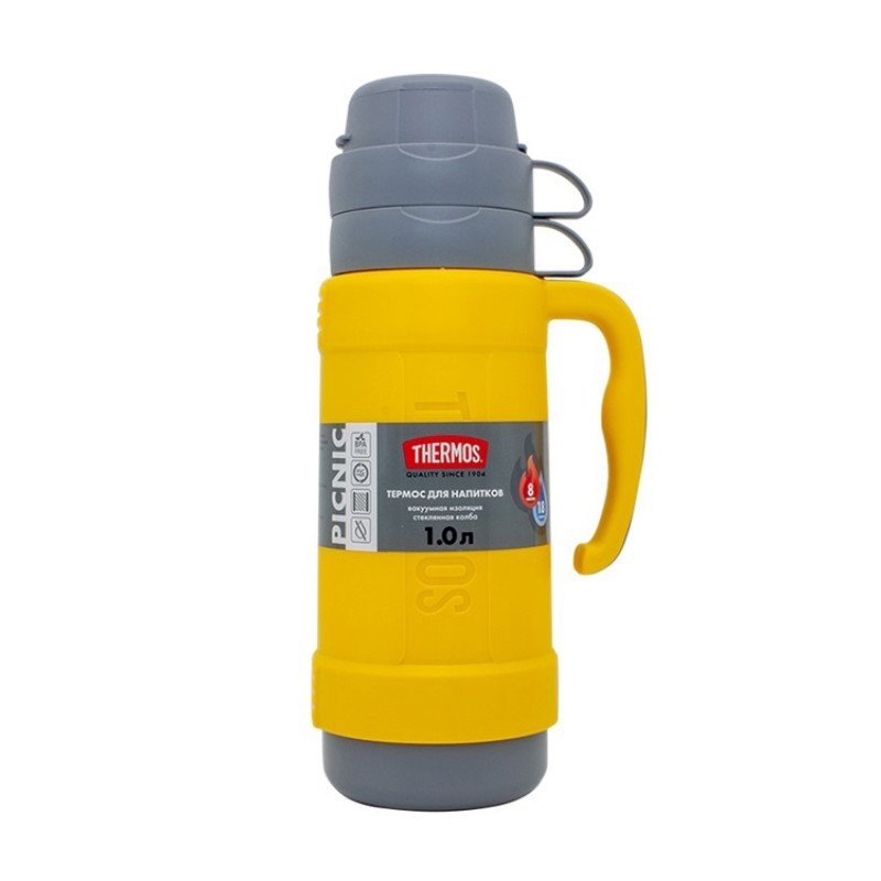 Термос со стеклянной колбой тм THERMOS PICNIC 40 Series Yellow 0,5L Термос со стеклянной колбой тм THERMOS PICNIC 40 Series Yellow 0,5L