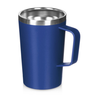Стальная кружка с двойными стенками и порошковым покрытием "Tibet", нейви