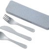 Набор столовых приборов Bamberg из бамбукового волокна, серый