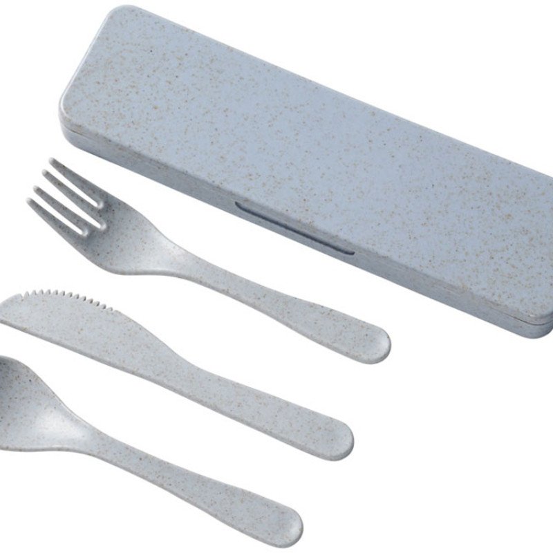 Набор столовых приборов Bamberg из бамбукового волокна, серый