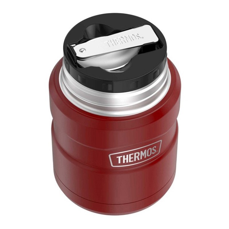 Термос из нерж. стали с ложкой тм THERMOS SK3000 MRR 0,47L