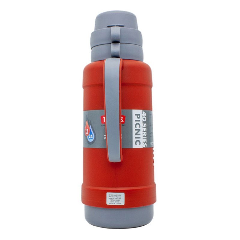 Термос со стеклянной колбой тм THERMOS PICNIC 40 Series Red 1,8L