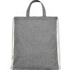 Pheebs 150 г/м² Aware™ рюкзак со шнурком из переработанных материалов - Черный Pheebs 150 г/м² Aware™ рюкзак со шнурком из переработанных материалов - Черный
