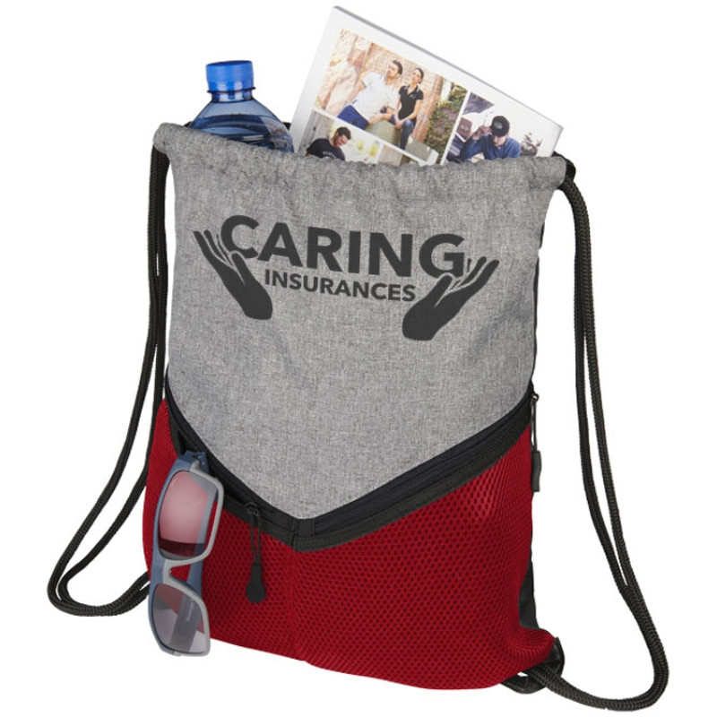 Спортивный рюкзак-мешок, серый/красный Спортивный рюкзак-мешок, серый/красный