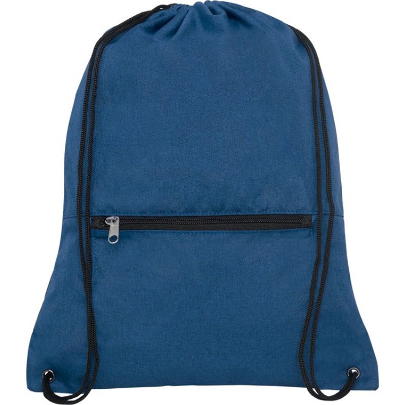 Складной рюкзак со шнурком Hoss, heather navy Складной рюкзак со шнурком Hoss, heather navy