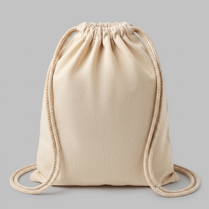 Рюкзак со шнурком Tenes из хлопка плотностью 140 г/м2, natural Рюкзак со шнурком Tenes из хлопка плотностью 140 г/м2, natural