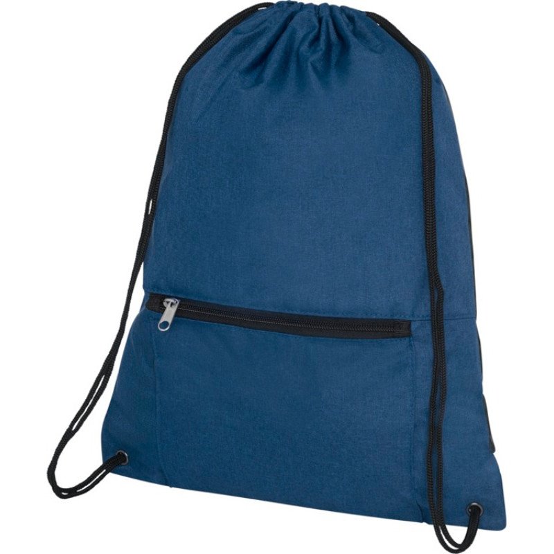 Складной рюкзак со шнурком Hoss, heather navy Складной рюкзак со шнурком Hoss, heather navy
