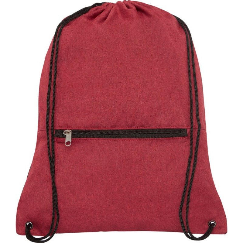 Складной рюкзак со шнурком Coss, heather dark red