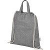 Pheebs 150 г/м² Aware™ рюкзак со шнурком из переработанных материалов - Черный Pheebs 150 г/м² Aware™ рюкзак со шнурком из переработанных материалов - Черный