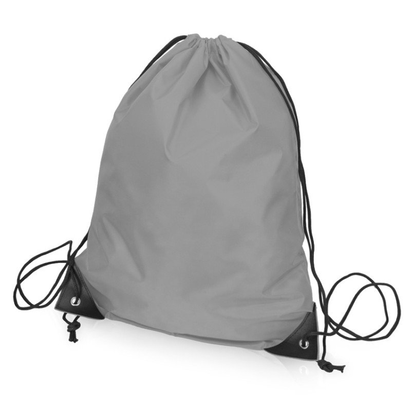 Рюкзак-мешок на шнуровке Reviver из переработанного пластика, серый