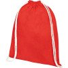 Рюкзак со шнурком Tenes из хлопка плотностью 140 г/м2, красный