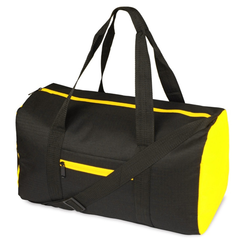 Сумка спортивная Master с цветными молниями, неоново-желтый Сумка спортивная Master с цветными молниями, неоново-желтый