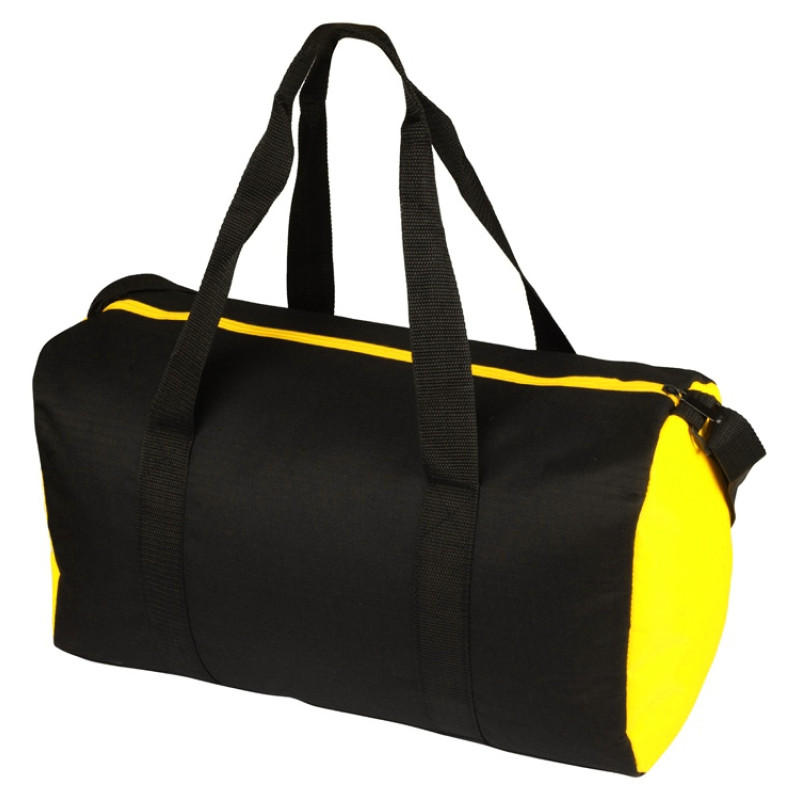 Сумка спортивная Master с цветными молниями, неоново-желтый Сумка спортивная Master с цветными молниями, неоново-желтый