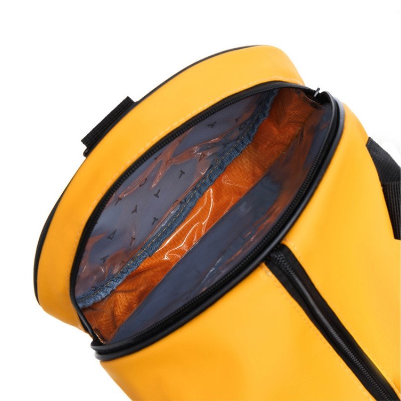 Сумка спортивная TORBER РИТМ, желтая, полиэстер 900D с PU покрытием, 45 х 25 х 25 см