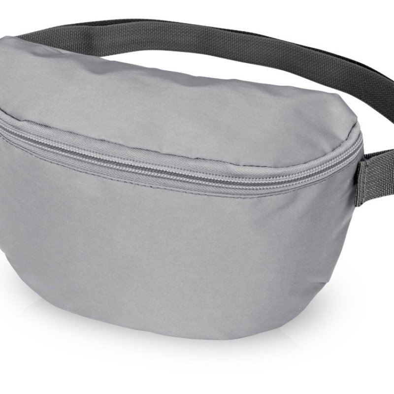 Светоотражающая сумка на пояс Reflector, серебристый