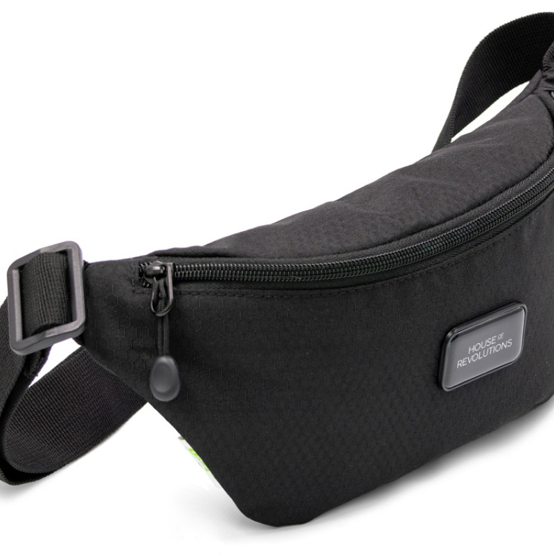 Универсальная водостойкая сумка на пояс Bumble из переработанного пластика, черный Универсальная водостойкая сумка на пояс Bumble из переработанного пластика, черный