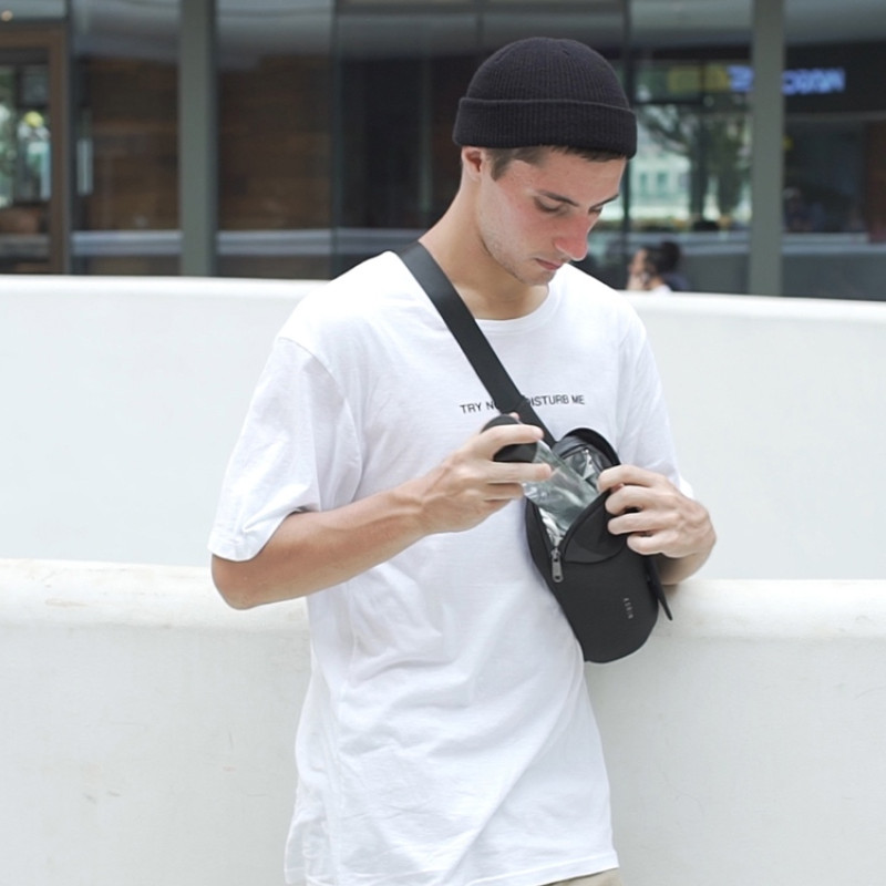 Антикражная сумка на пояс Clickpack, черный Антикражная сумка на пояс Clickpack, черный