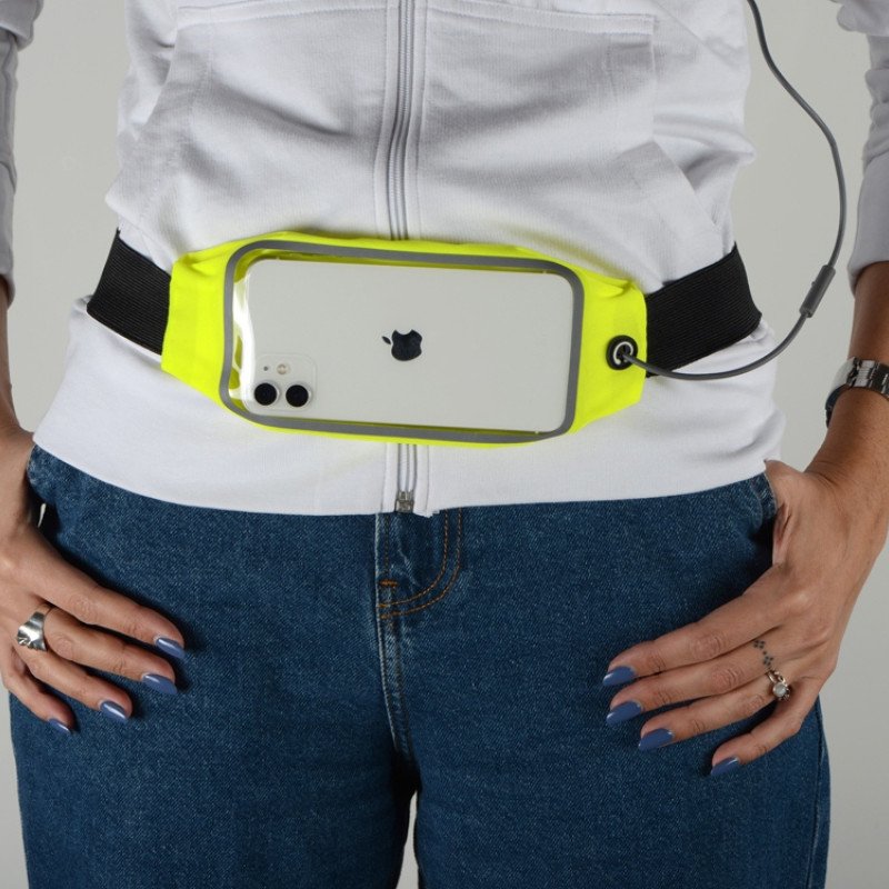 Сумка на пояс "Спринт", неоновый желтый