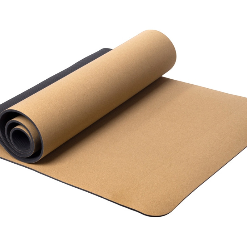 Пробковый коврик для йоги и фитнеса "Namaste"