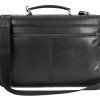 Портфель BUGATTI РОМАНО | ROMANO 15'', чёрный, натуральная воловья кожа, 43х13х32 см