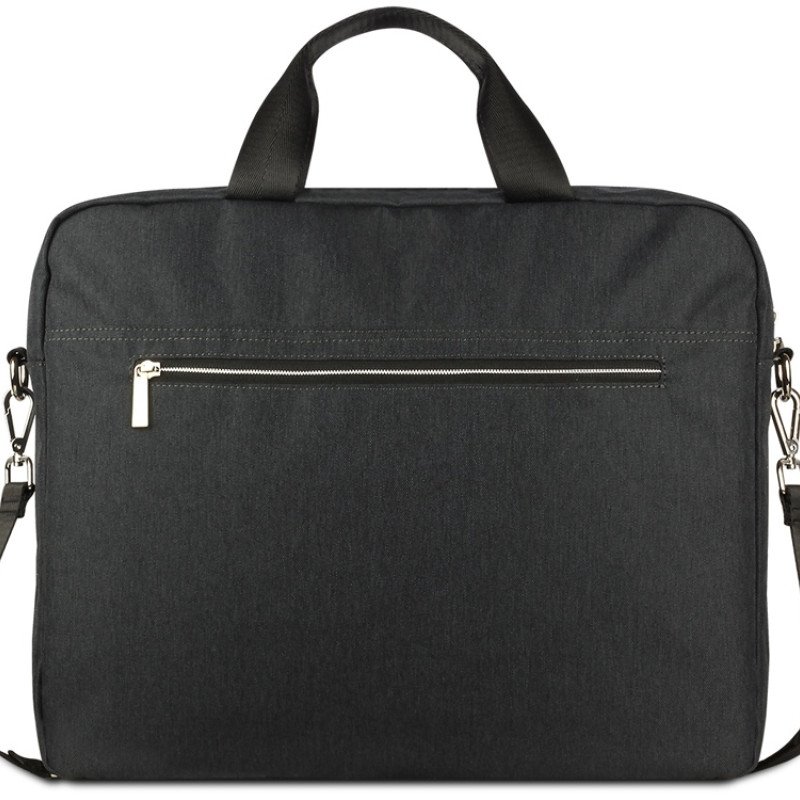 Портфель мужской BUGATTI СЕРА | SERA, антрацитовый, полиэстер, 40х11х34 см, 15 л