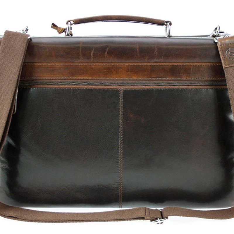 Портфель BUGATTI РОМАНО | ROMANO 15'', коричневый, натуральная воловья кожа, 43х13х32 см