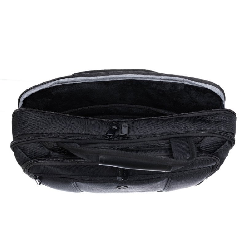 Портфель TORBER ВОЯЖ для ноутбука 14-16'', черный, баллистический нейлон, 41 x 12 x 30 см, 11 л