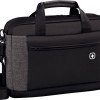 Портфель для ноутбука 16'' WENGER Underground, черный/серый, полиэстер, 43 x 9 x 31 см, 9 л