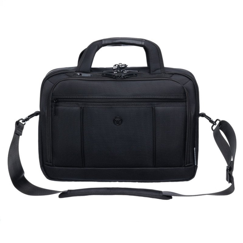 Портфель TORBER ВОЯЖ для ноутбука 14-16'', черный, баллистический нейлон, 41 x 12 x 30 см, 11 л