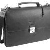Портфель BUGATTI РОМАНО | ROMANO 15'', чёрный, натуральная воловья кожа, 39х8х30 см