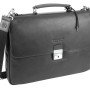 Портфель BUGATTI РОМАНО | ROMANO 15'', чёрный, натуральная воловья кожа, 39х8х30 см