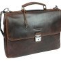 Портфель BUGATTI РОМАНО | ROMANO 15'', коричневый, натуральная воловья кожа, 39х8х30 см