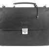 Портфель BUGATTI РОМАНО | ROMANO 15'', чёрный, натуральная воловья кожа, 39х8х30 см