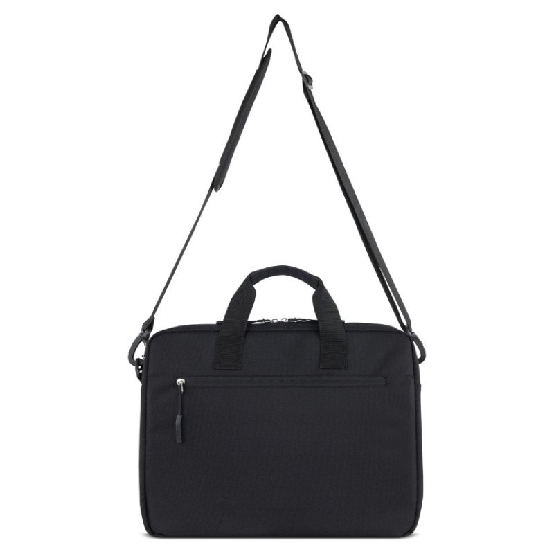 Портфель мужской BUGATTI БЛАНК ОБЛЕГЧЕННАЯ | BLANC DELIGHT, чёрный, нейлон RPET600D/тарпаулин/полиэстер, 40х10х29 см, 10 л